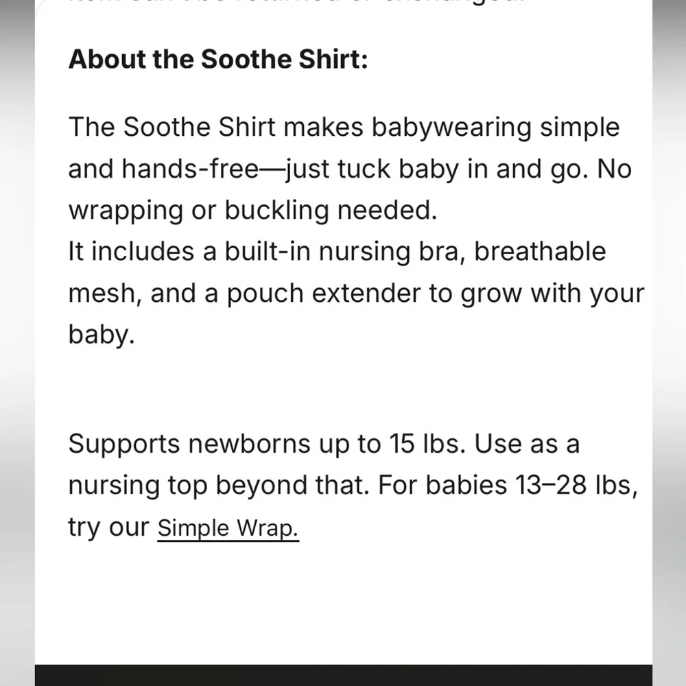 NWOT Lalabu Soothe Shirt - Picture 9 of 9